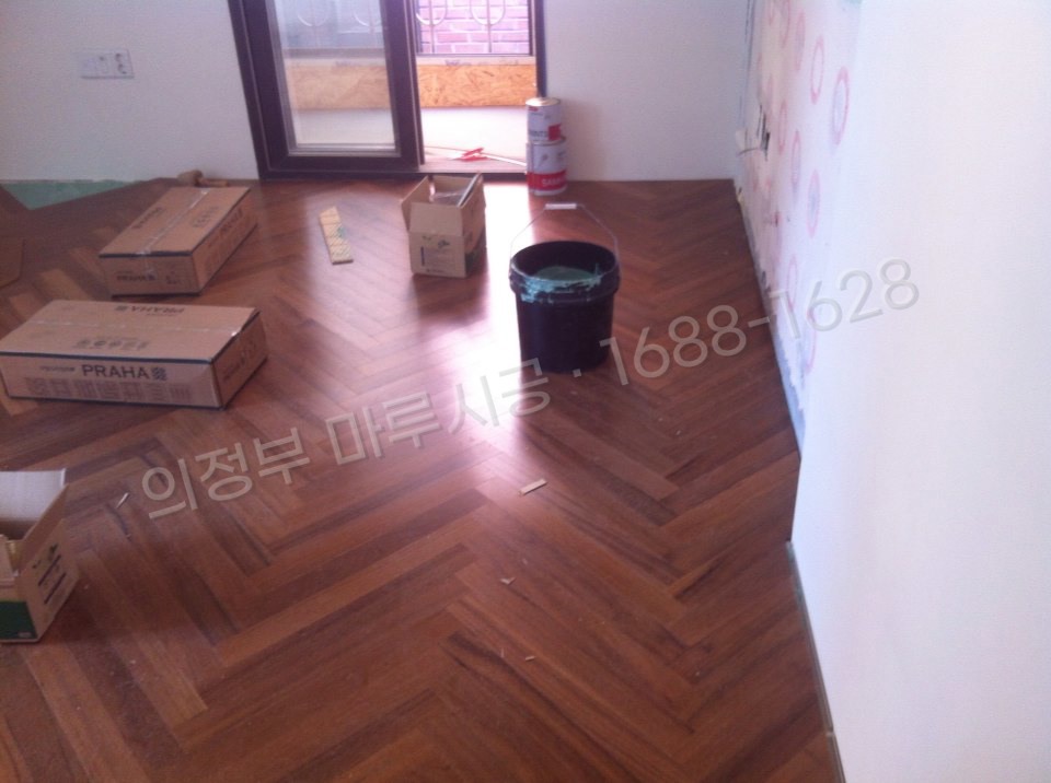 의정부 가능동 바닥공사 마루시공업체 헤링본 구정 프라하 티크 단독주택 시공 후